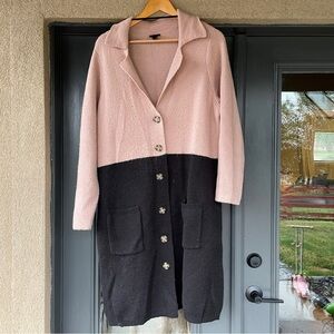 Torrid, plus-size long cardigan coat, 1X